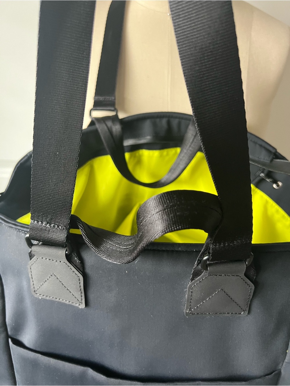 Adidas Black Tote Bag with Front Zip Pocket - Picture 14 of 15